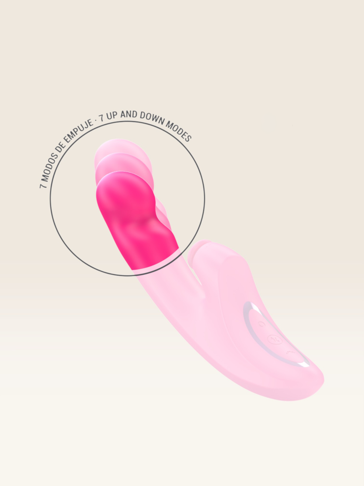 INTENSE - VIBRADOR EMI 13,5 CM MULTIFUNCIONAL 3 EM 1 10 VIBRAÇÕES ROSA