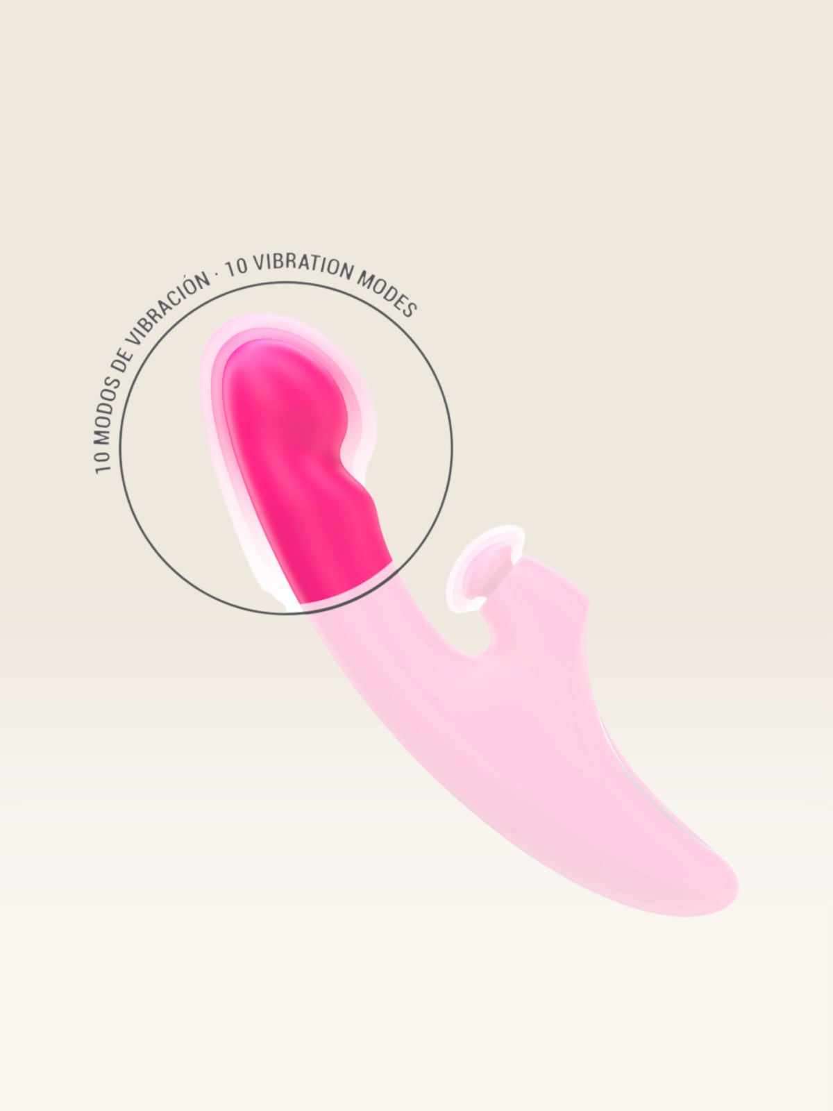 INTENSE - VIBRADOR EMI 13,5 CM MULTIFUNCIONAL 3 EM 1 10 VIBRAÇÕES ROSA