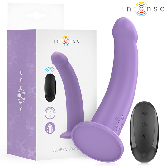 INTENSE - VIBRADOR EDDIE 17,5 CM 10 VIBRAÇÕES ROXO CONTROLE REMOTO