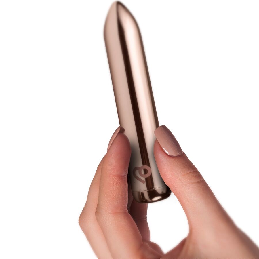 ROCKS-OFF - BALA VIBRATÓRIA RECARREGÁVEL GOLDEN ROSE