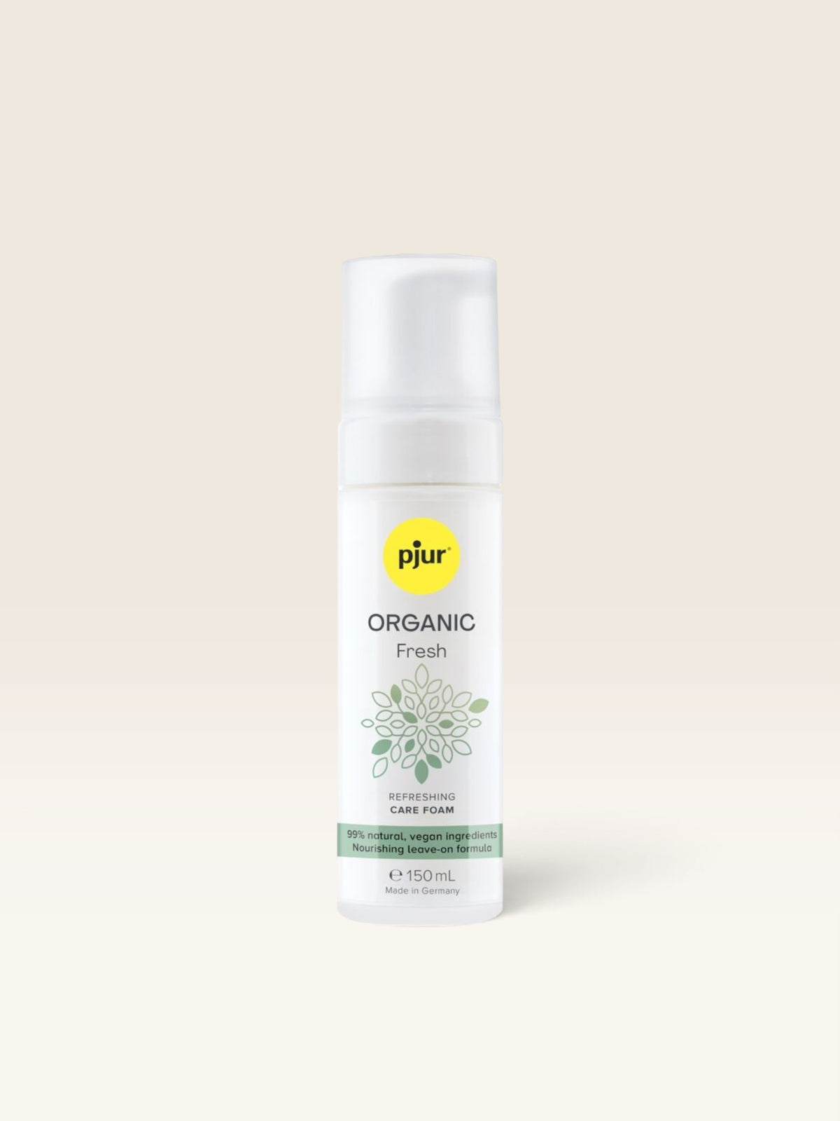 PJUR - ESPUMA REFRESCANTE ORGÂNICA FRESCANTE VEGANO SEM ENXÁGUE 150 ML