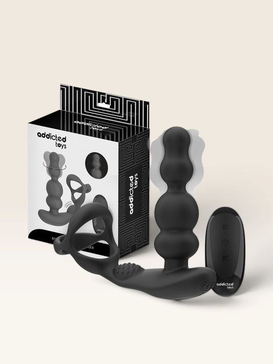 ADDICTED TOYS - MASSAGEADOR DE PRÓSTATA GIRATÓRIO COM CONTROLE REMOTO