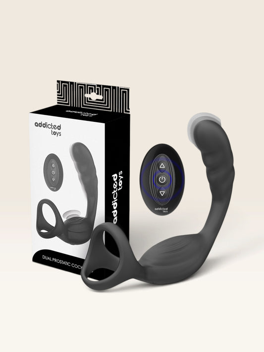 ADDICTED TOYS - ANEL PENIANO DUPLO PARA PRÓSTATA COM CONTROLE REMOTO