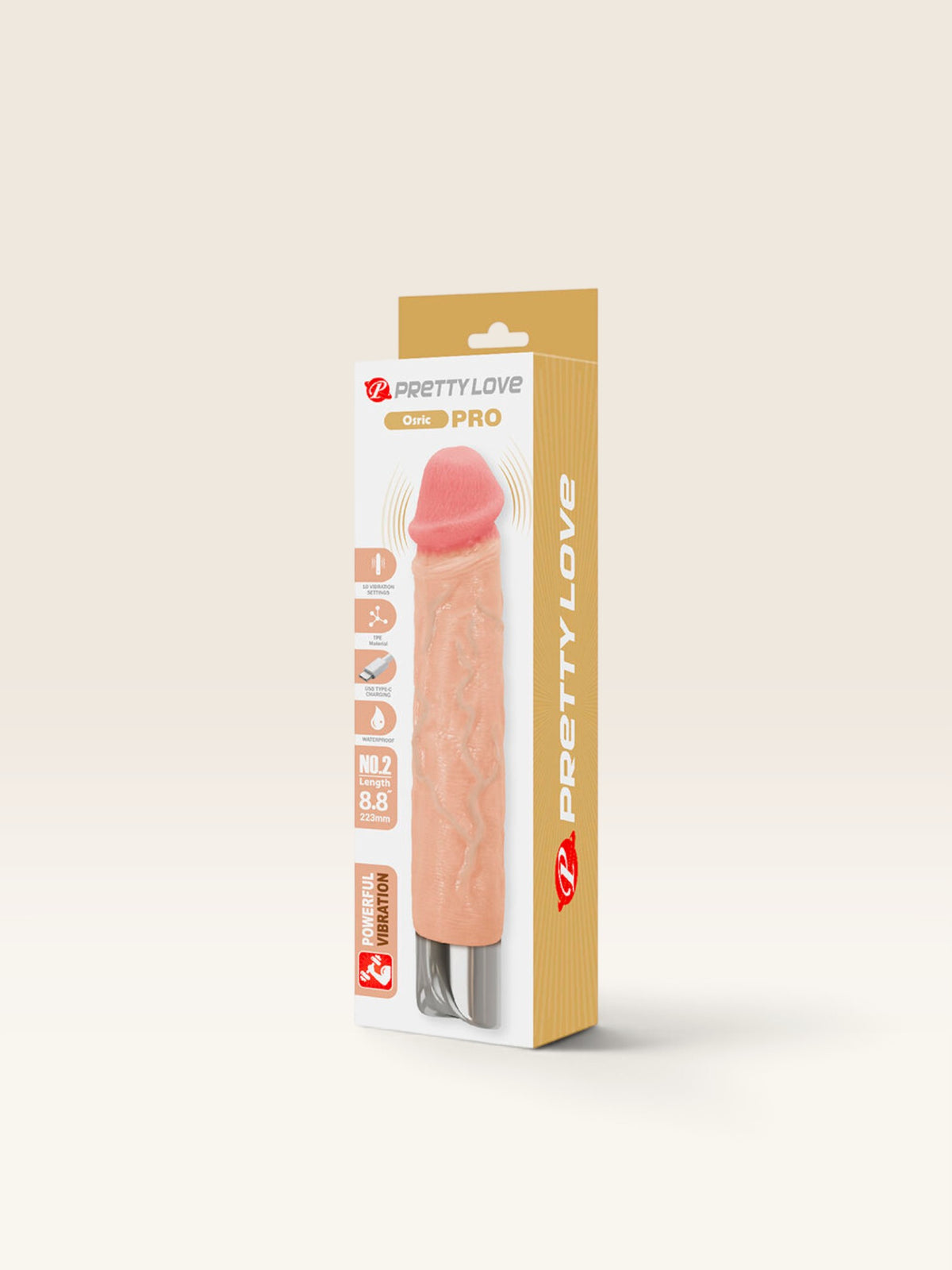 PRETTY LOVE - OSRIC PRO VIBRADOR FLEXÍVEL E REALISTA