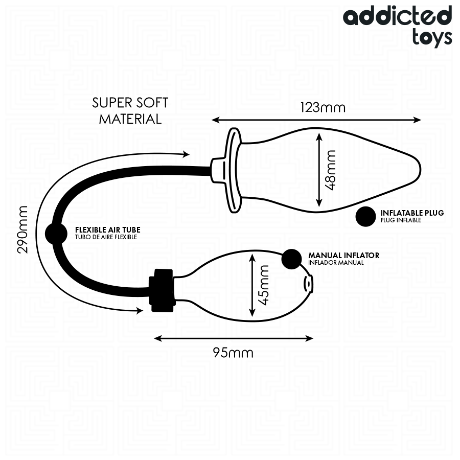 ADDICTED TOYS - PLUG ANAL INFLÁVEL MODELO 2