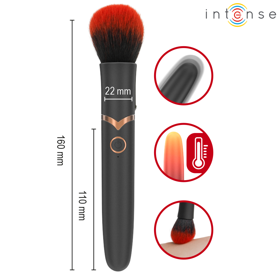 INTENSE - EMILIA ESCOVA VIBRATÓRIA AQUECIDA 16 CM