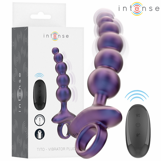 INTENSE - TITO VIBRADOR ANAL PLUG MODELO 3 CONTROLE REMOTO