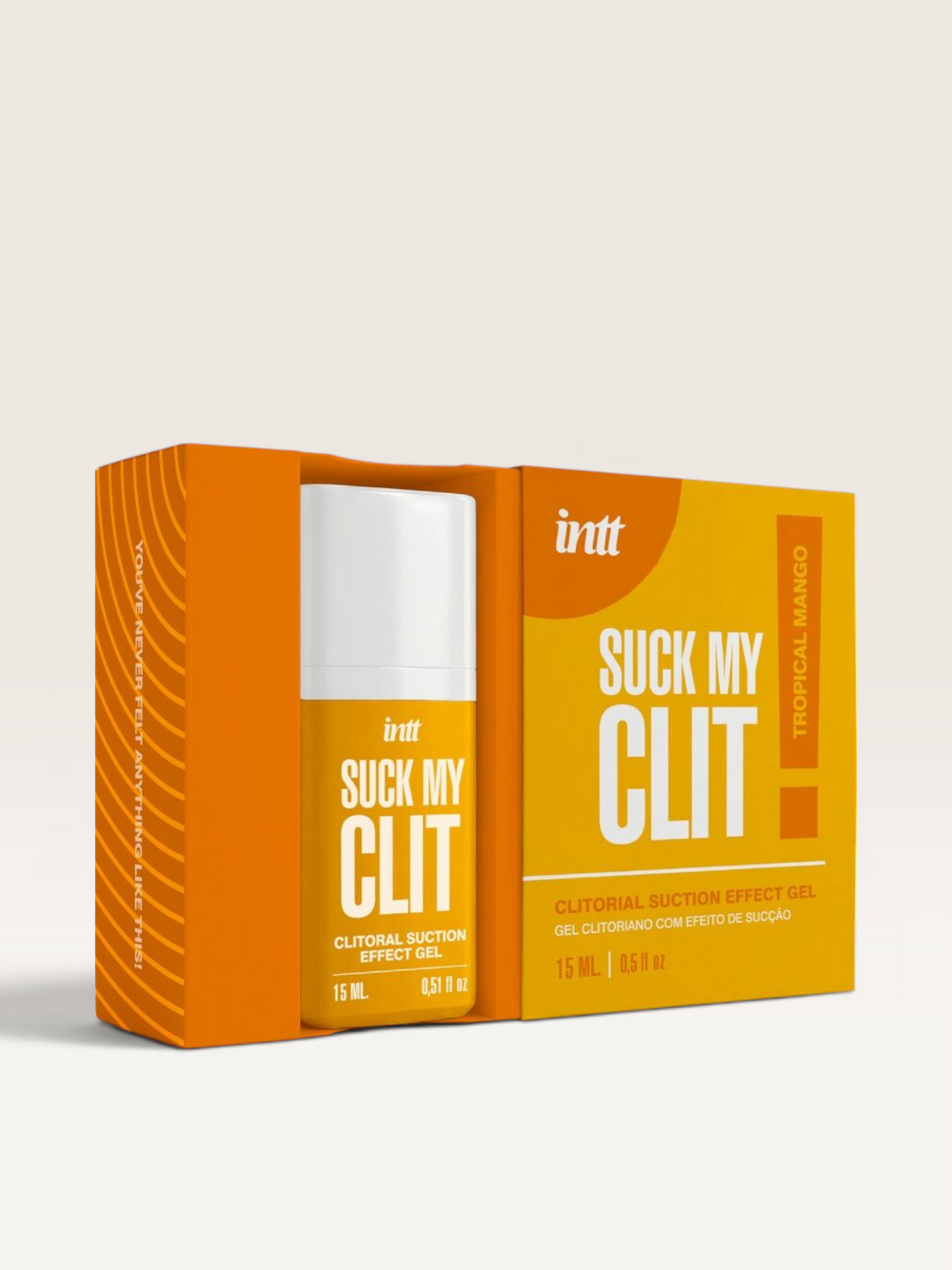 INTT - SUCK MY CLIT GEL COM EFEITO DE SUCÇÃO MANGA TROPICAL 15 ML