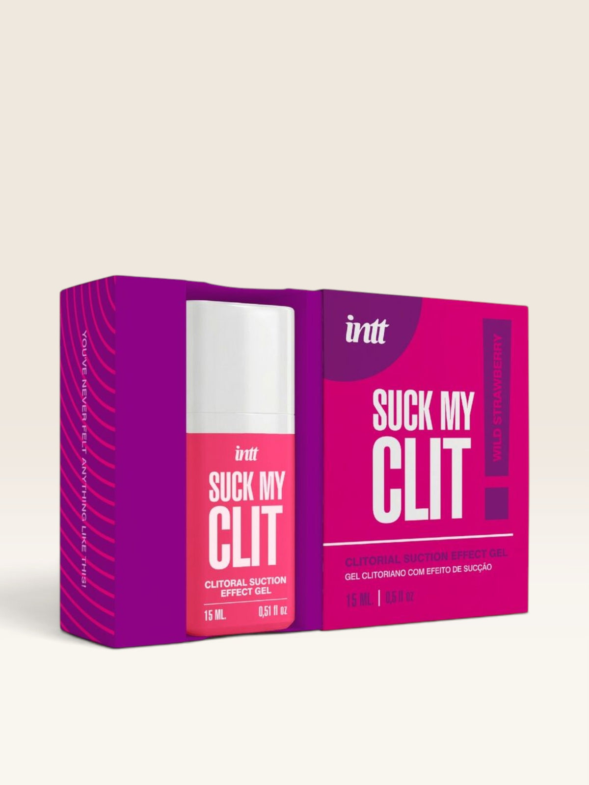 Intt — Suck My Clit, Gel com Efeito de Sucção, Morango Silvestre