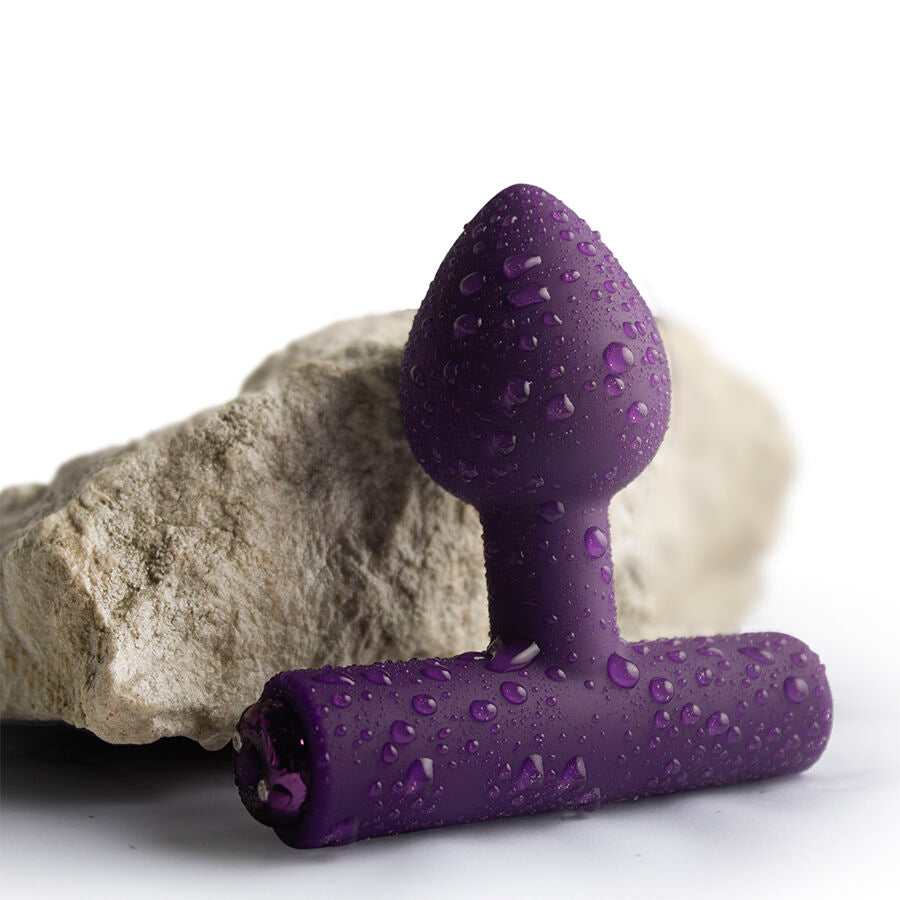 ROCKS-OFF - MINI VARINHA RECARREGÁVEL COM 16 FUNÇÕES ROSA PEÔNIA