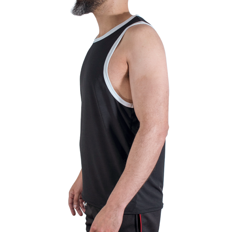 MACHO - CMV004 CAMISETA PRETA DE ACADEMIA TAMANHO G/GG
