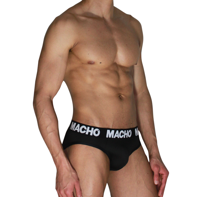 MACHO - MCH007 SLIP CLÁSSICO PRETO + PRETO M