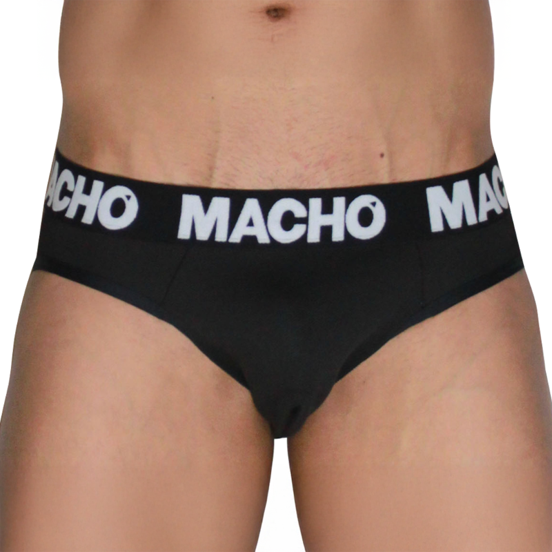 MACHO - MCH007 SLIP CLÁSSICO PRETO + PRETO M