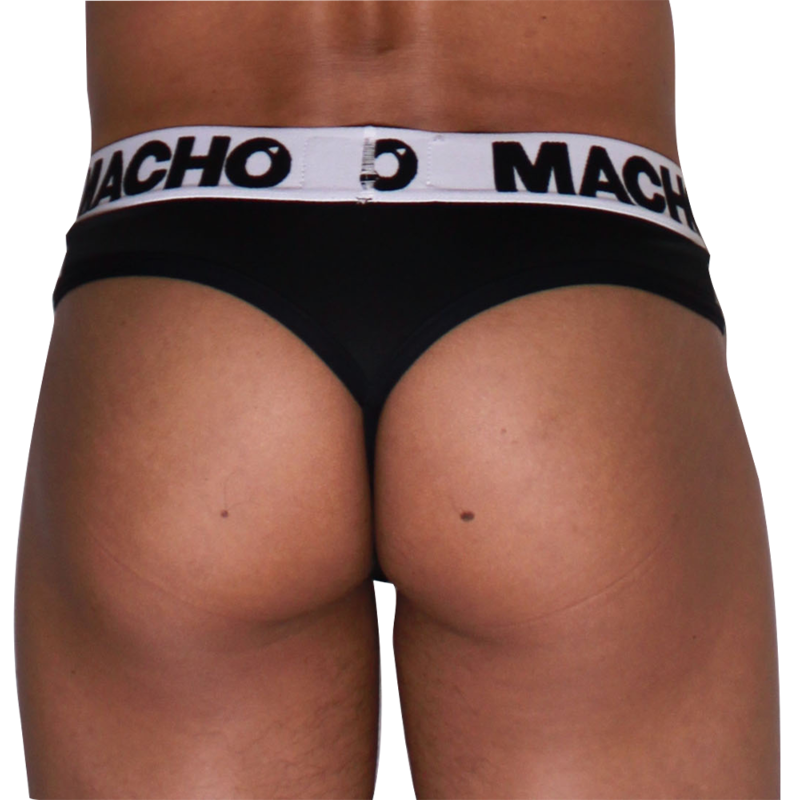 MACHO - MTG002 PRETO/CALÇA TANGAL PRETA L
