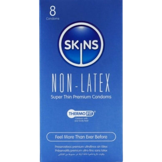 SKINS - CAMISINHAS SEM LÁTEX - PACOTE COM 8 UNIDADES