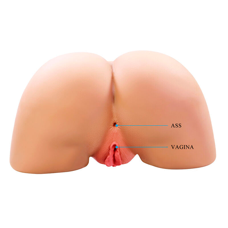 CRAZY BULL - OLIVIA MASTURBADOR VIBRATÓRIO DUPLO VAGINAL E ANAL CARNE