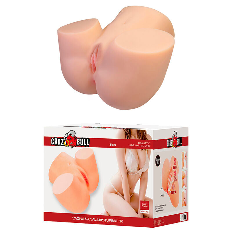 CRAZY BULL - LIORA XXL MASTURBADOR VAGINAL E ANAL DUPLO
