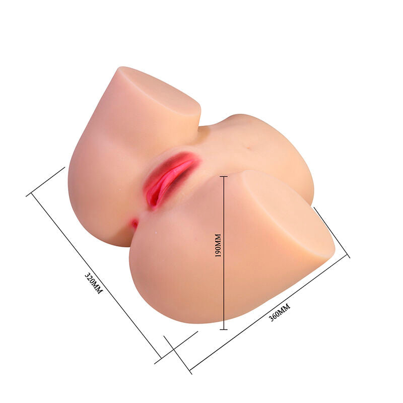 CRAZY BULL - LIORA XXL MASTURBADOR VIBRATÓRIO DUPLO VAGINAL E ANAL