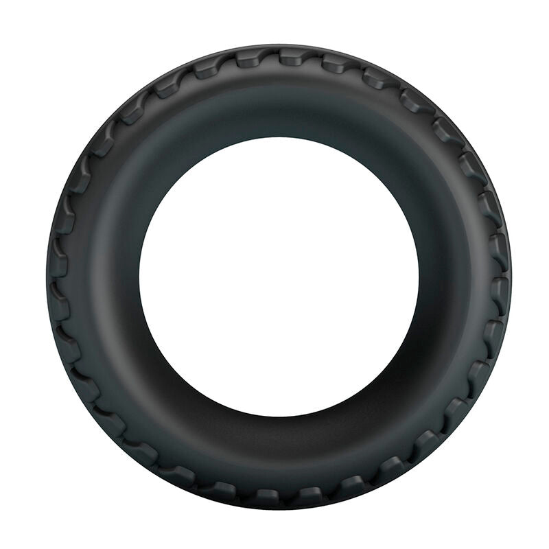 CRAZY BULL - ANEL PENIANO DE SILICONE TEXTURIZADO MERRITT PRETO