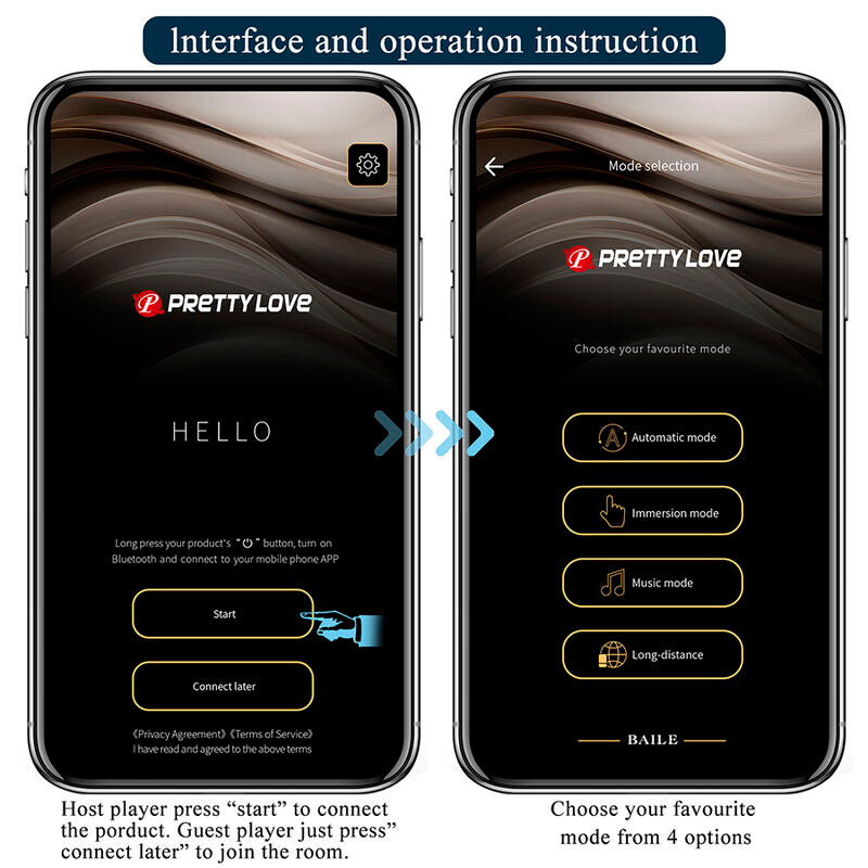 PRETTY LOVE - MASSAGEADOR DE CALCINHA ROSA COM CONTROLE POR APLICATIVO DE BORBOLETA