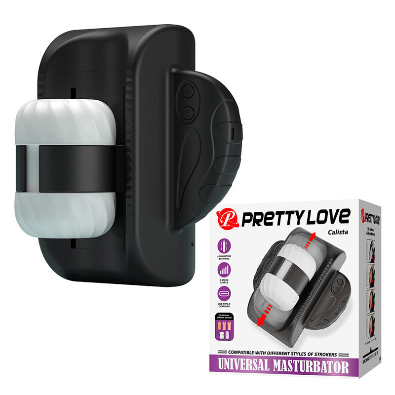 PRETTY LOVE - CALISTA UNIVERSAL AUTOMÁTICO MASTURBADOR PRETO