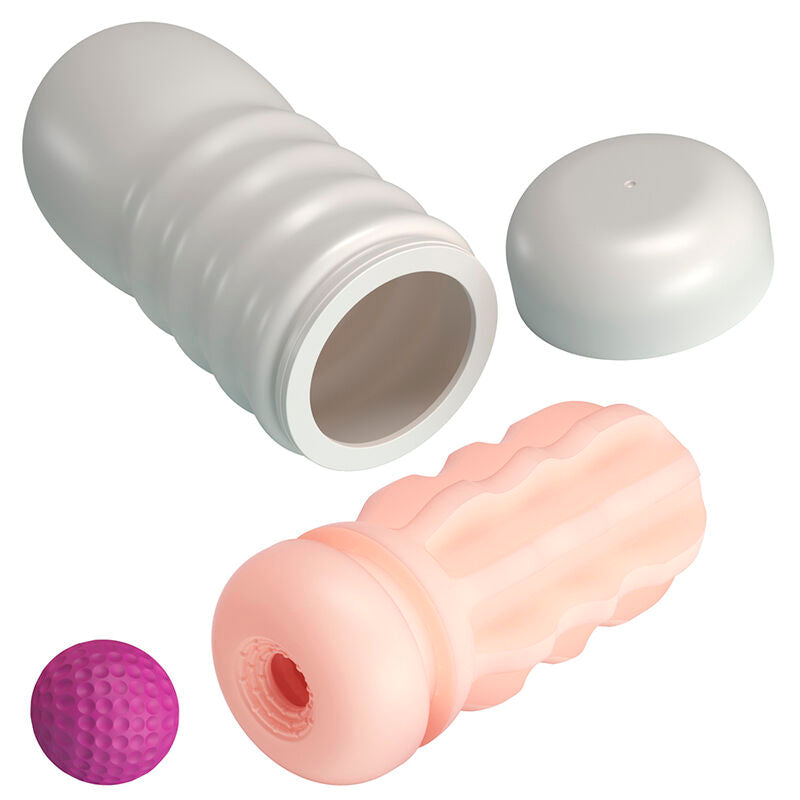 PRETTY LOVE - MASTURBADOR VAGINAL FLORA COM VENTOSA E TEXTURAS INTERNAS