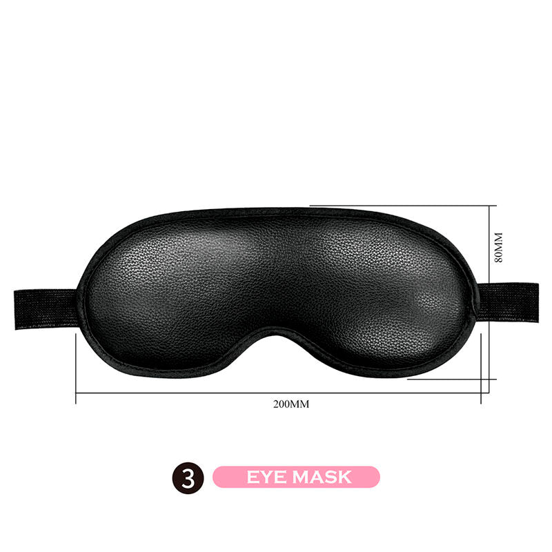 PRETTY LOVE - KIT BDSM DE 8 PEÇAS PRETO
