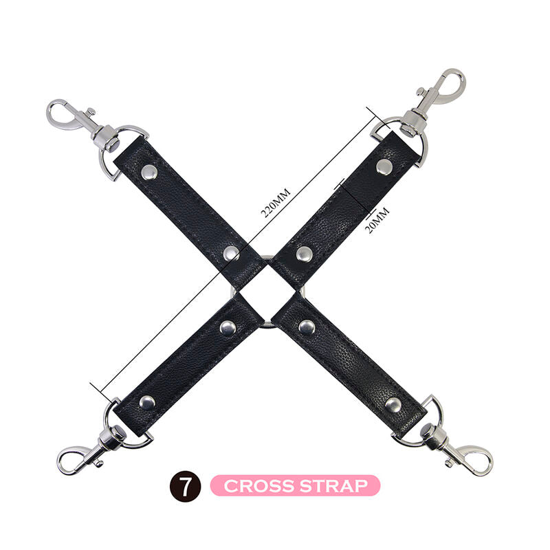 PRETTY LOVE - KIT BDSM DE 8 PEÇAS PRETO