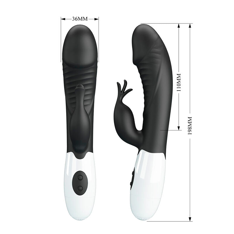 PRETTY LOVE - RASMUSSEN VIBRADOR COELHO COM 30 FUNÇÕES PRETO
