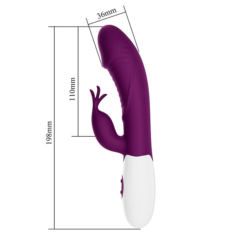 PRETTY LOVE - ROGUE MUSE VIBRADOR COELHO COM 30 FUNÇÕES ROXO