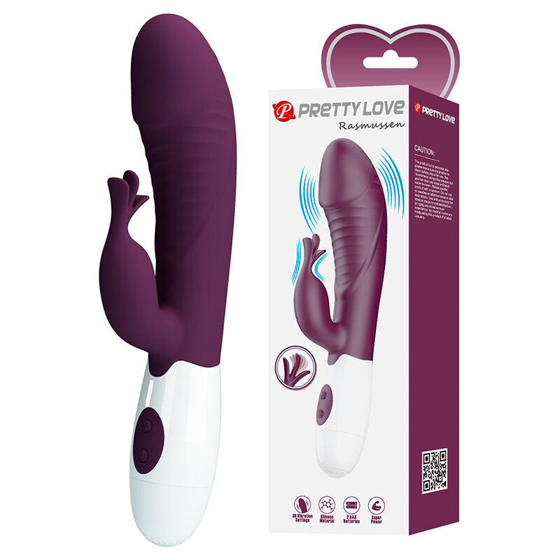 PRETTY LOVE - ROGUE MUSE VIBRADOR COELHO COM 30 FUNÇÕES ROXO