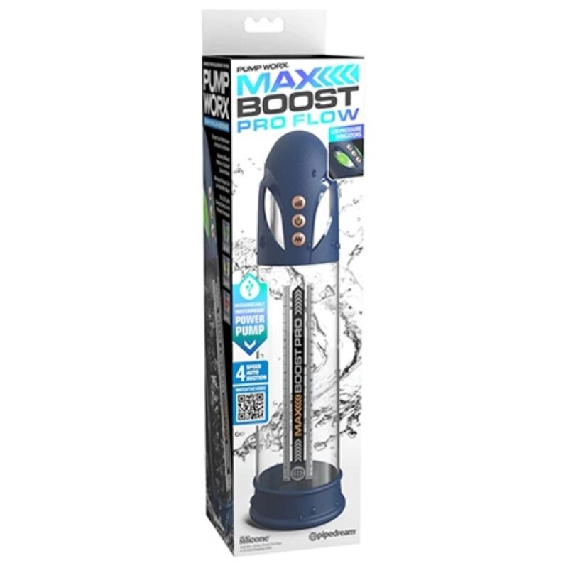PUMP WORX - MAX BOOST PRO FLOW AZUL 30,5 cm