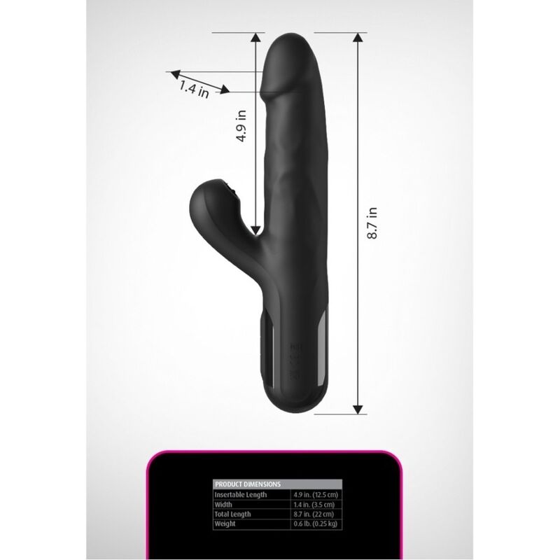 FETISH FANTASY SERIES - VIBRADOR COELHO DE SILICONE SONIX PRETO