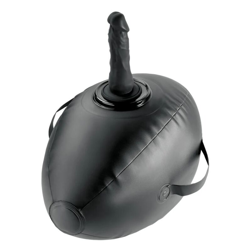 FETISH FANTASY SERIES - BODY DOCK BOLA DE AMOR INFLÁVEL COM DILDO PRETA 41,9 CM