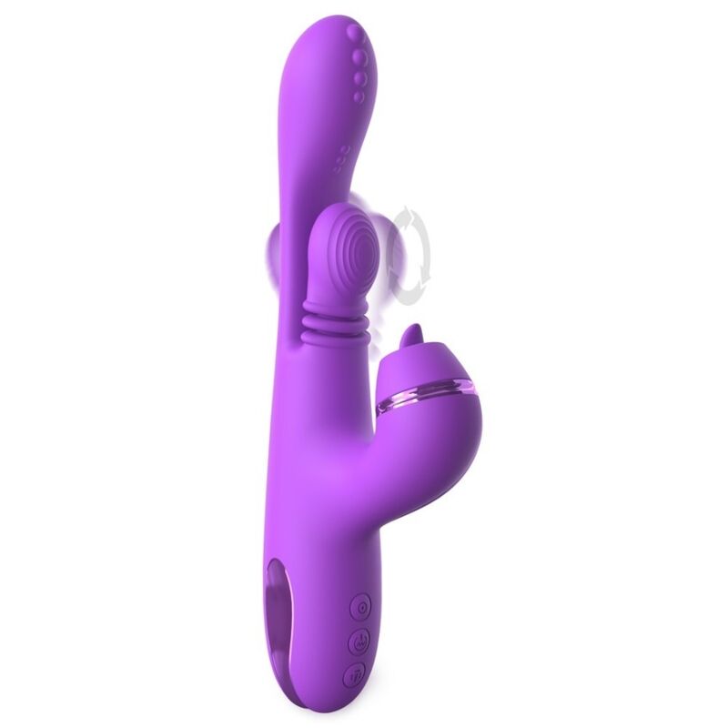 FANTASY FOR HER - VIBRADOR COELHO INTIMOTION PULSE PRO VIBE ROXO