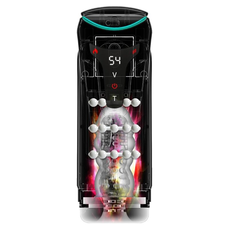PDX ELITE - MOTO-BATOR PRO MASTURBADOR AUTOMÁTICO COM VIBRAÇÃO E AQUECIMENTO 26,5 CM