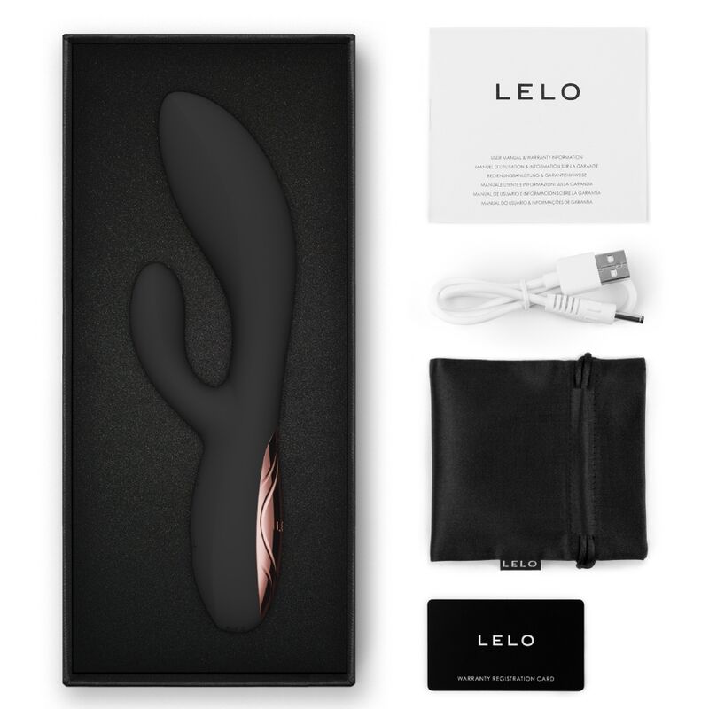 LELO - INA THRUST RABBIT VIBRADOR DE EMPURRAÇÃO PRETO
