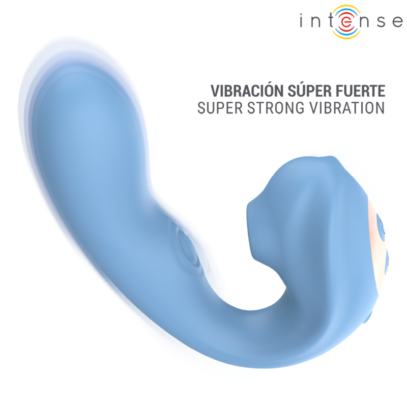 INTENSE - GINA - ESTIMULADOR CLITORIAL MULTIFUNCIONAL AZUL
