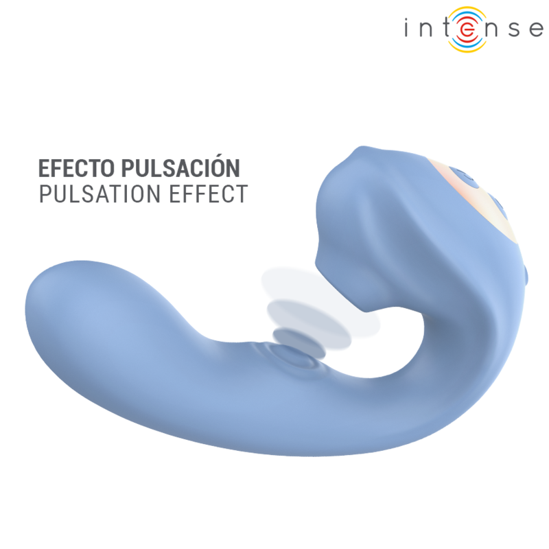 INTENSE - GINA - ESTIMULADOR CLITORIAL MULTIFUNCIONAL AZUL