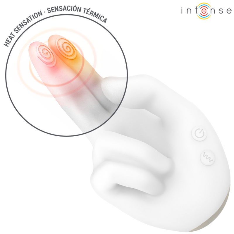 INTENSE - JIMMY ESTIMULADOR MULTIFUNCIONAL EM FORMATO DE MÃO COM VIBRAÇÃO E CALOR