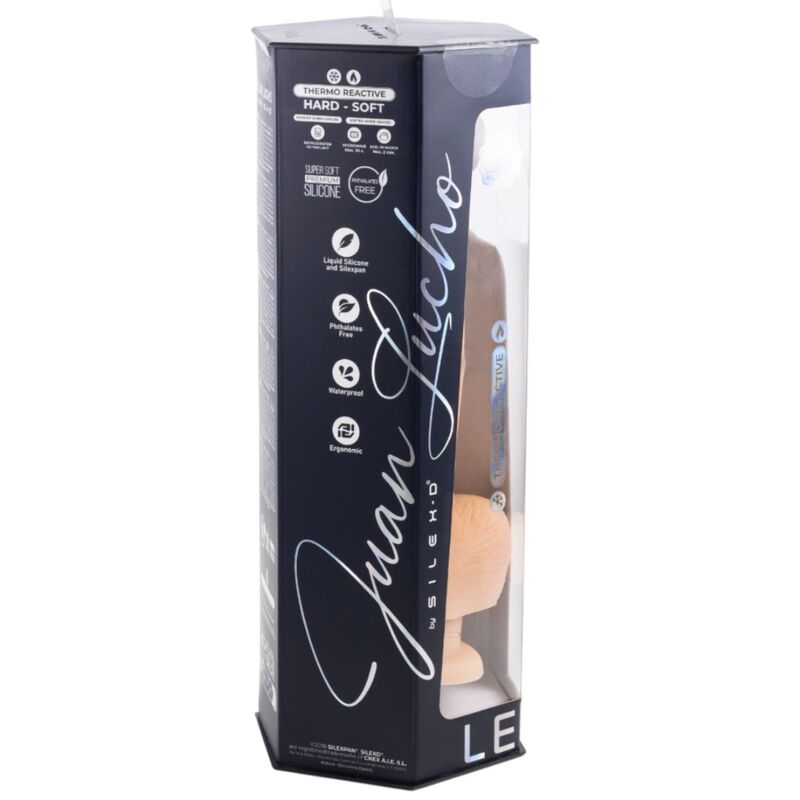 SILEXD - JUAN LUCHO LEGENDS PÊNIS SUPER REALISTA TERMO-REATIVO PREMIUM SILEXPAN 23,3 CM