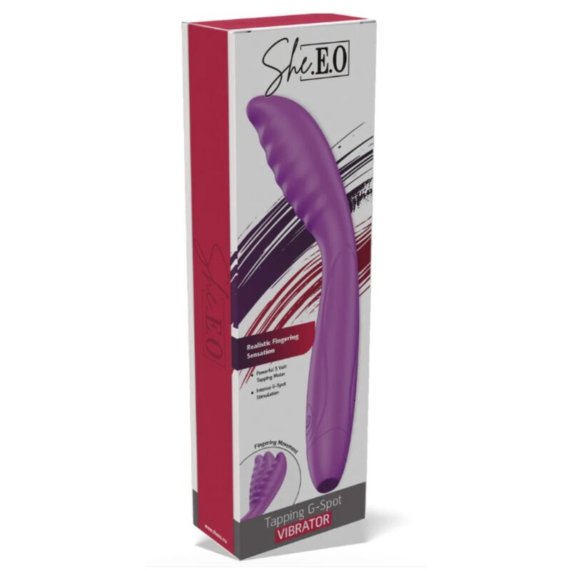 SHE.E.O - VIBRADOR ROXO PARA ESTIMULAÇÃO DO PONTO G