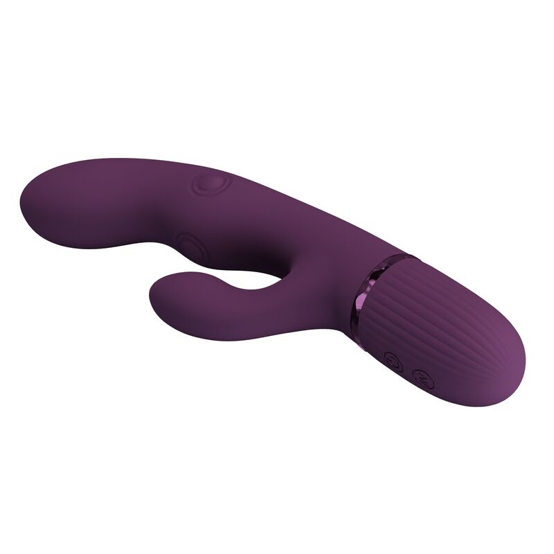PRETTY LOVE - ZACH VIBRADOR COELHO RECARREGÁVEL COM 5+5 FUNÇÕES