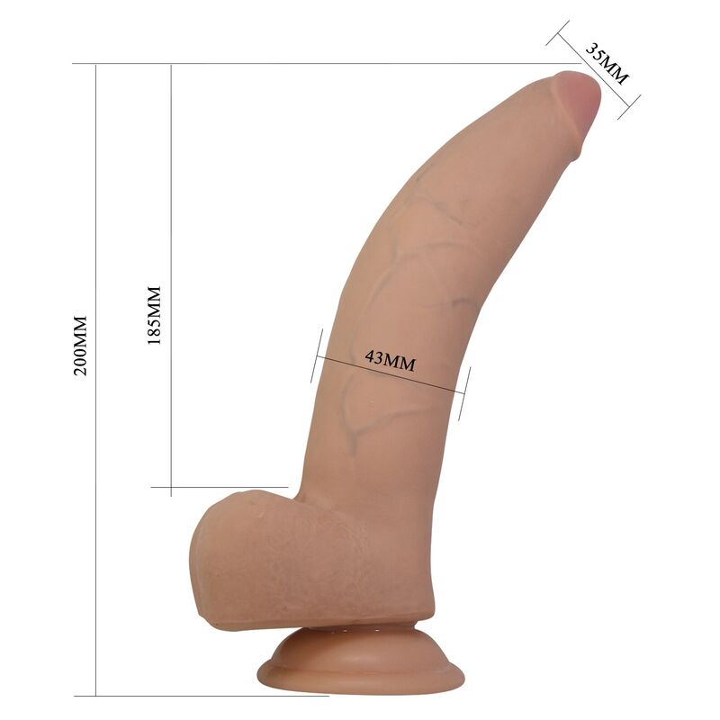 PRETTY LOVE - XANDER DILDO REALISTA 20 CM Ø 5 CM NATURAL