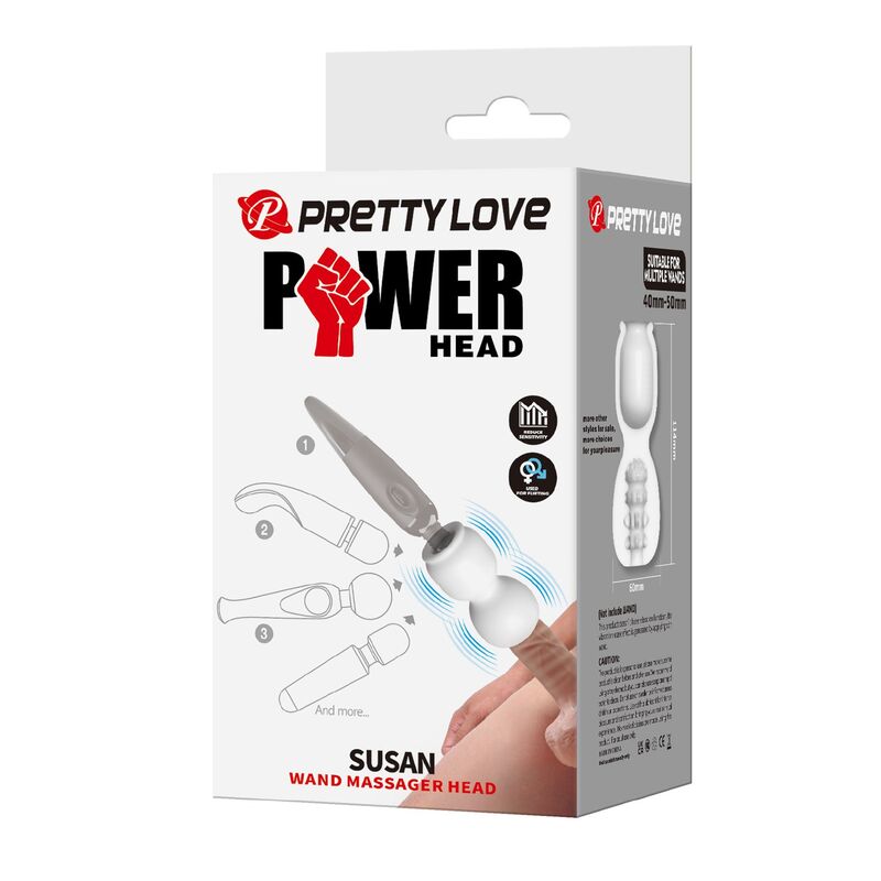 PRETTY LOVE - ACESSÓRIO MASSAGEADOR DE CABEÇA SUSAN POWER Ø 6,5 CM
