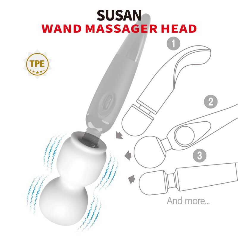 PRETTY LOVE - ACESSÓRIO MASSAGEADOR DE CABEÇA SUSAN POWER Ø 6,5 CM