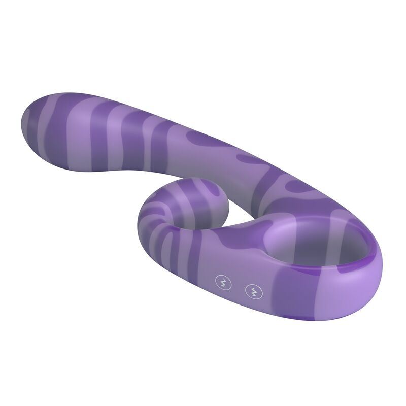 PRETTY LOVE - SUMMER VIBRADOR DE DUAS PONTAS COM ALÇA 19 CM Ø 3,5 CM ROXO