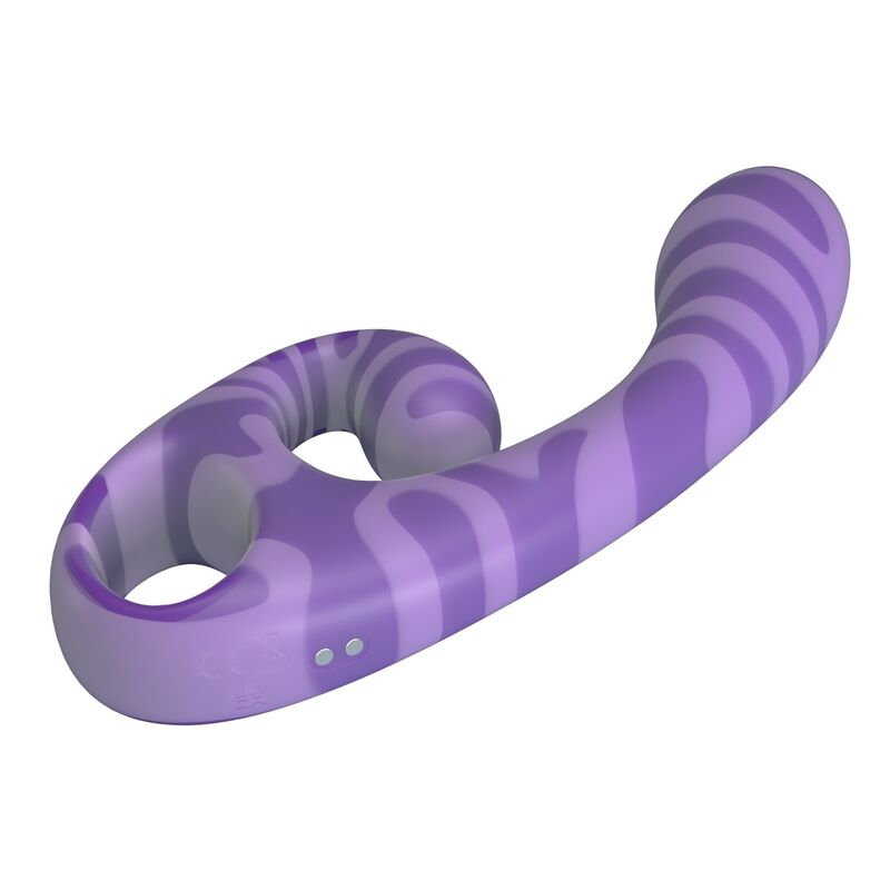 PRETTY LOVE - SUMMER VIBRADOR DE DUAS PONTAS COM ALÇA 19 CM Ø 3,5 CM ROXO