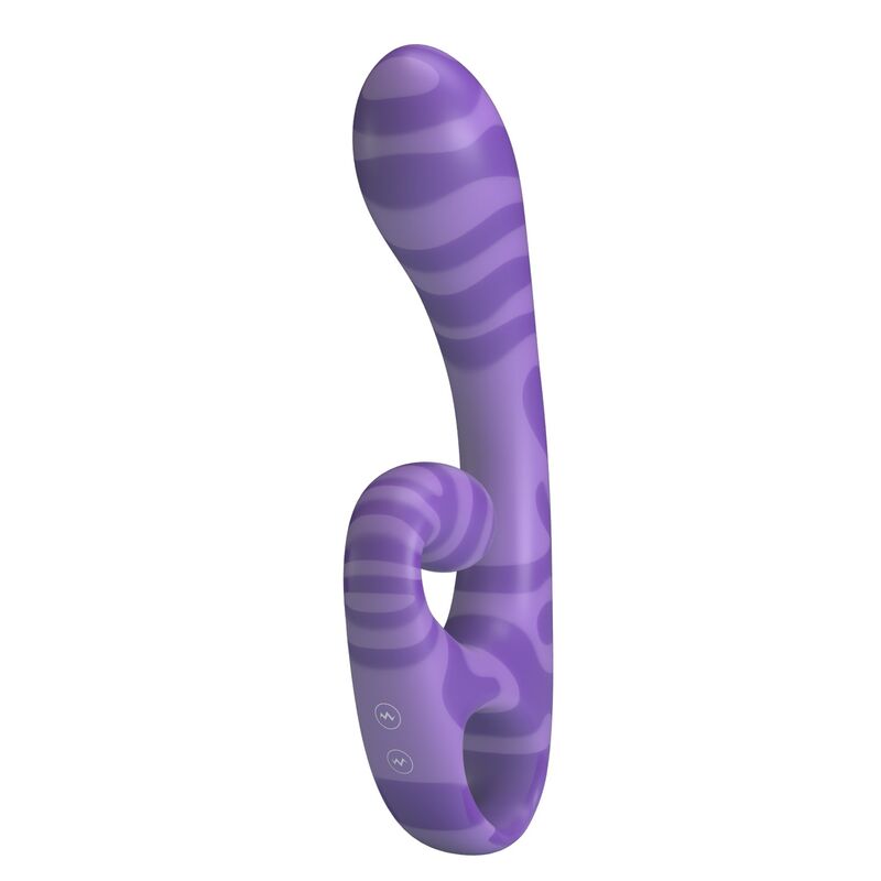 PRETTY LOVE - SUMMER VIBRADOR DE DUAS PONTAS COM ALÇA 19 CM Ø 3,5 CM ROXO