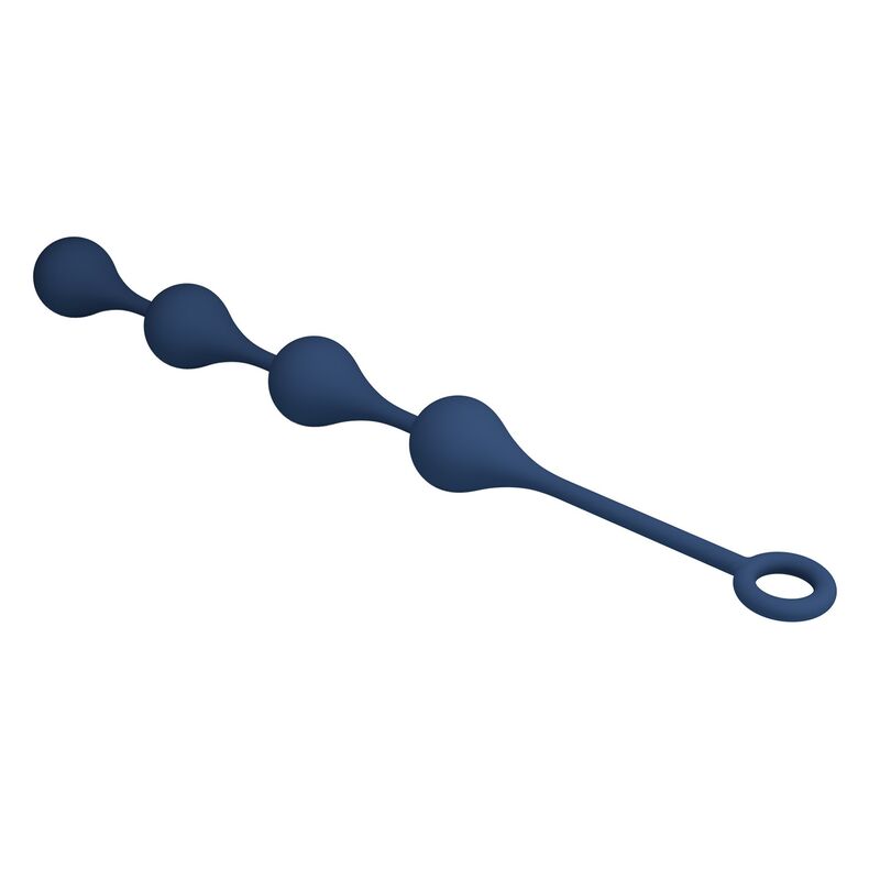 MR PLAY - BOLINHAS ANAL DE SILICONE AZUIS TAMANHO G 42,6 CM